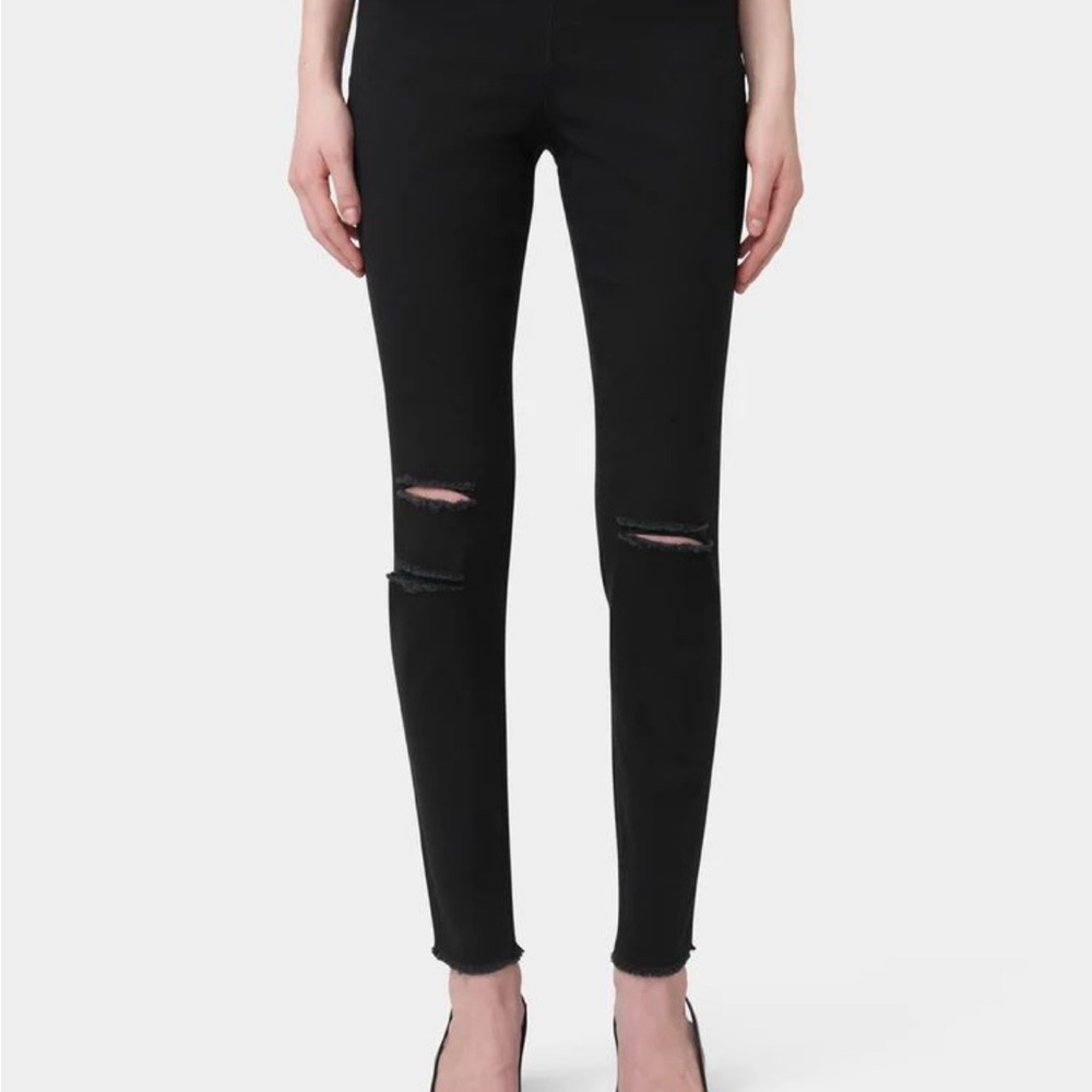 Hue Ripped Knee Denim Legging Sz 1x